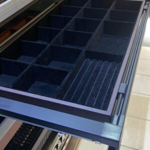 Soft Close Jewelry Rack: velvet black
