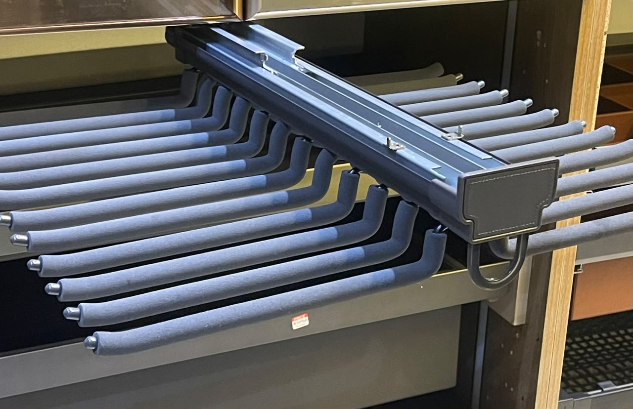 24 rods 2 side top mount trouser rack - Image 2