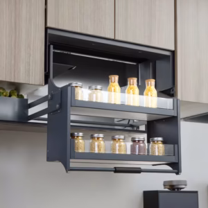 Pulldown Glass Spice Rack
