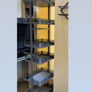 Glass Pull-Out Pantry