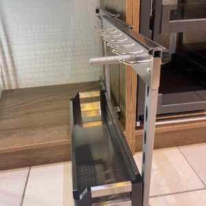 Stainless Pull-Out Detergent Rack