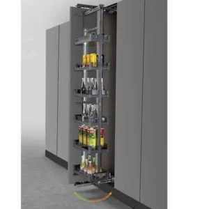 Rotating Glass Pantry Rack