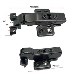 3D Slim Black Hinges