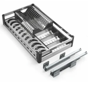 Stainless Steel Drawer Plate Rack (35kg Capacity)